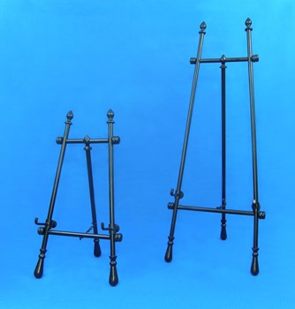 black adjusable display easels by amron
