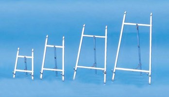 chrome display easels by amron